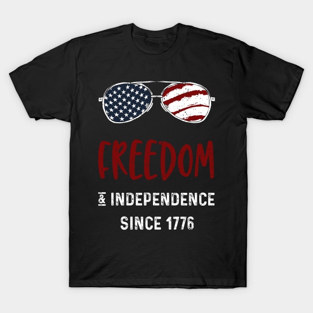 Freedom & Independence Since 1776 T-Shirt by Designs By Jnk5